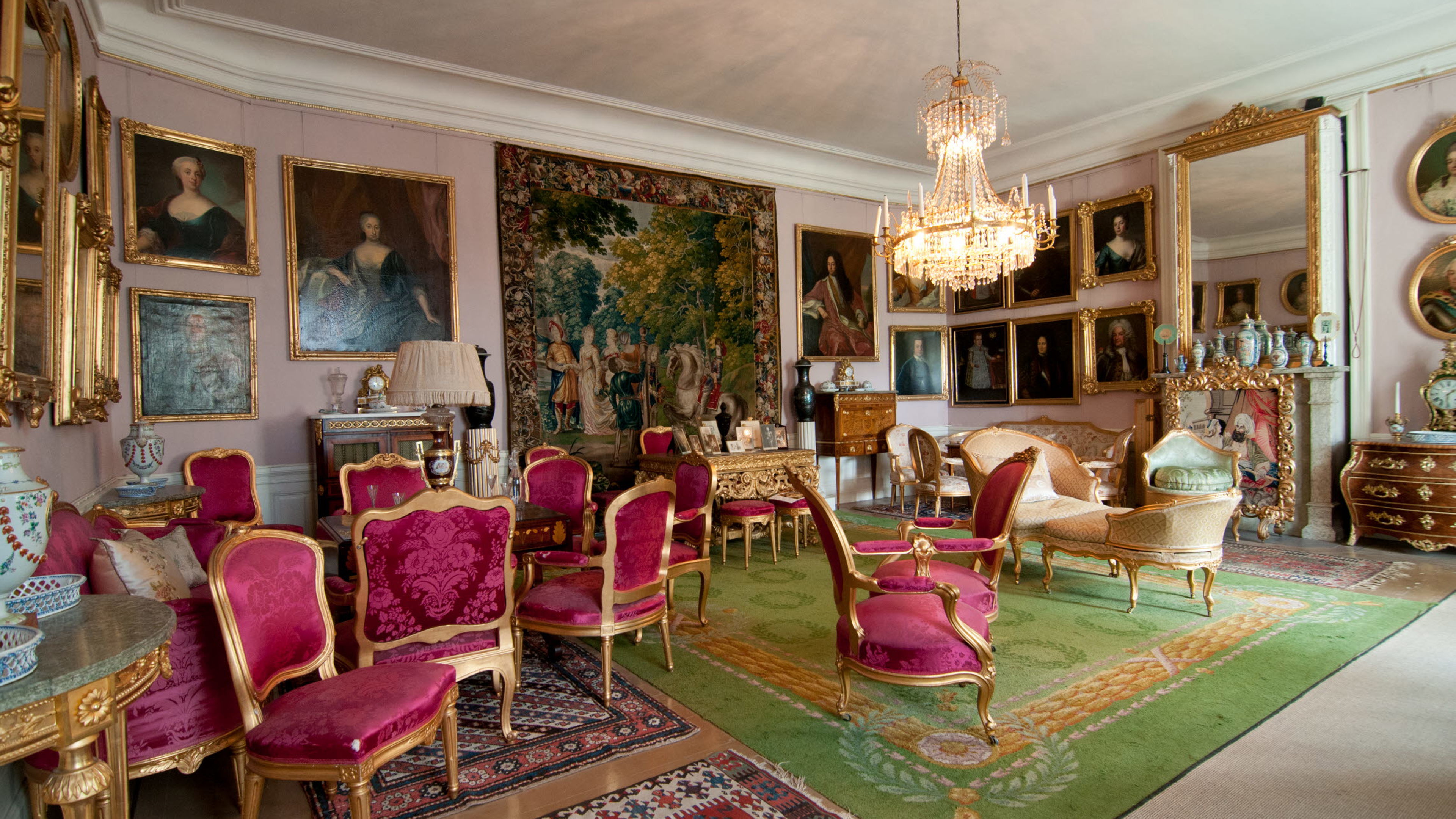 Löfstad slott interiör.